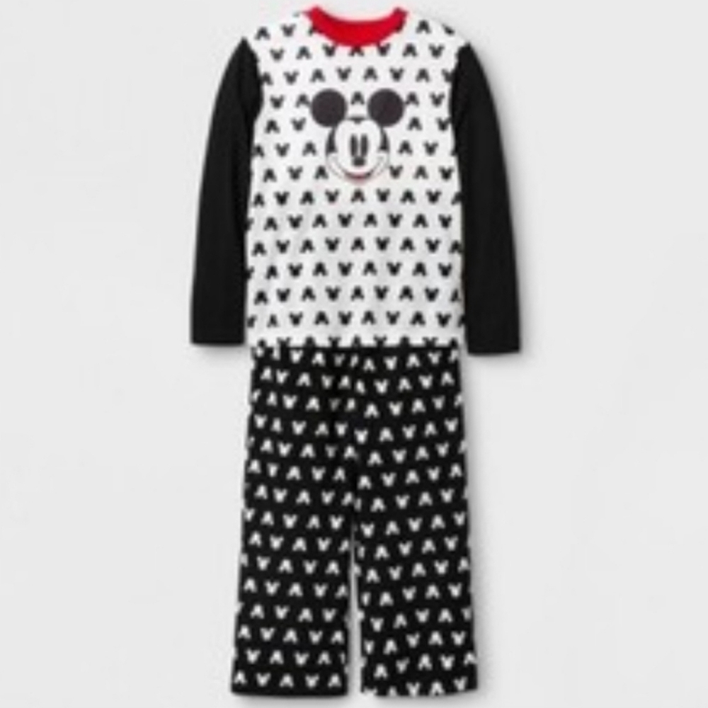 NWT Disney Mickey Mouse Pajama 2 Piece Set Size 4